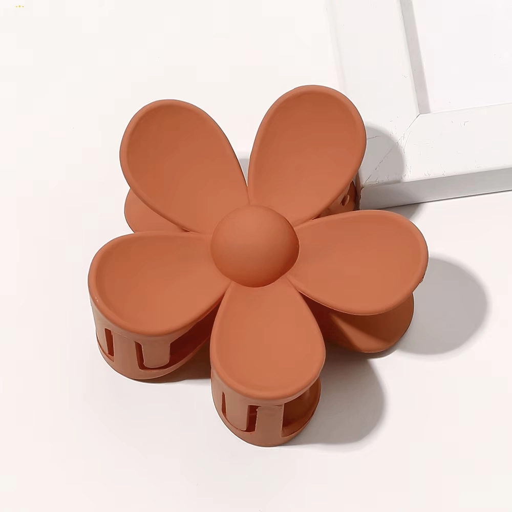 Τerracotta Daisy Hair Claw