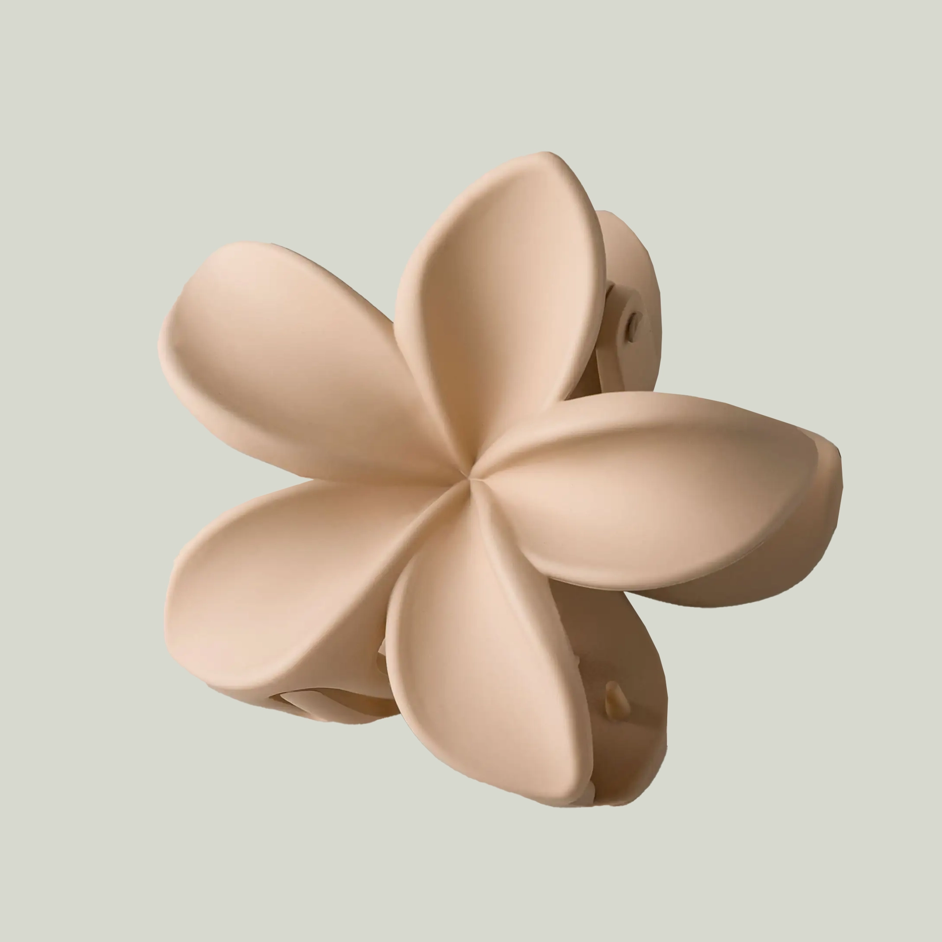 Beige Flower Hair Clip