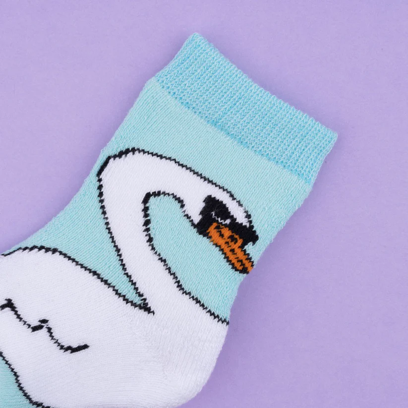 Swan Baby Socks