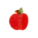 Apple Hair Claw
