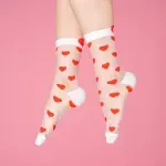 Heart Sheer Socks